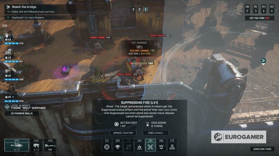 Gears Tactics best skills and build for Support